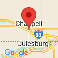 Map of Chappell, NE US